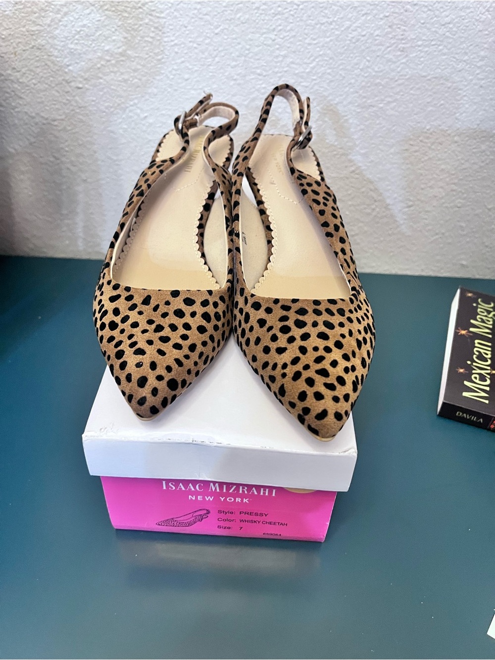 Isaac Mizrahi Whisky Cheetah Pointed Flats